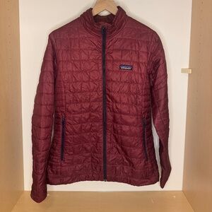FLAWLESS Patagonia Nano Puff Jacket Maroon STY84217 Women’s Large